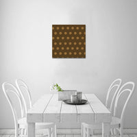 Hex Brown & Tan Canvas Print 12"x12"