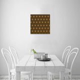Hex Brown & Tan Canvas Print 12"x12"