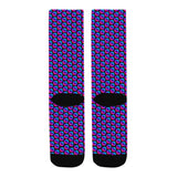 Pulses Small Black Men's Custom Socks