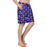 Pulse Black Men's All Over Print Casual Shorts