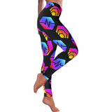 Hex Pulse Combo Black All-Over Low Rise Leggings