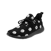 Hex White Black Women's Slip-On Sneakers