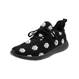 Hex White Black Women's Slip-On Sneakers