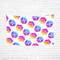 Hex Pulse Combo Wall Tapestry 90"x 60" - Crypto Wearz