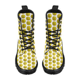 IM 3D WHT Women's PU Leather Martens Boots