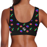 RH HPX White Women's All Over Print Sports Bra