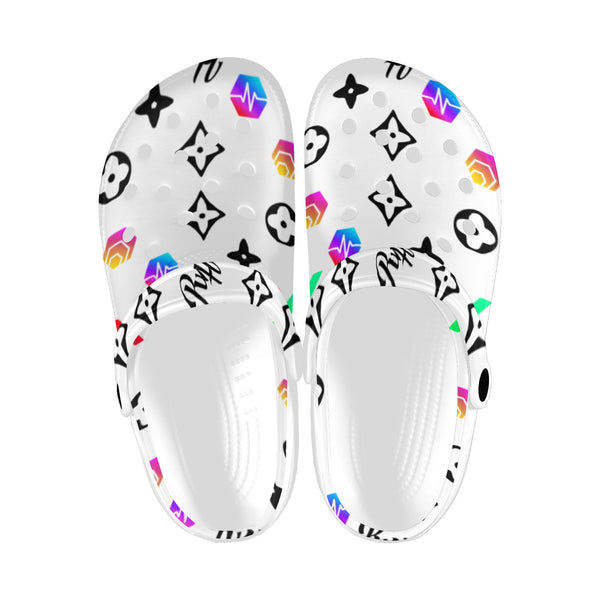 RH HPX Color Black Custom Print Adults Clogs