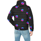 Pulse Small Black Men's Hooded Bomber Jacket