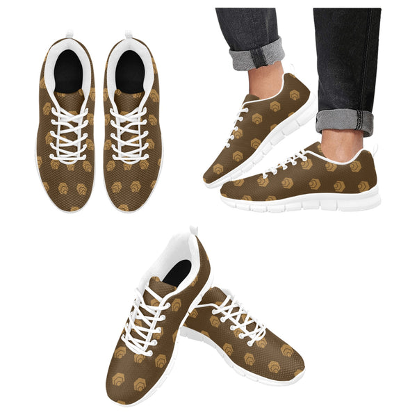 Hex Brown & Tan Women's Breathable Sneakers