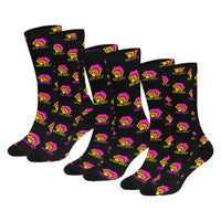Hex Color Dot Com Black Sublimated Crew Socks (3 Packs)