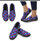 Pulse Black Slip-on Canvas Women's Shoes - Crypto Wearz