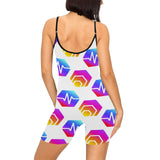 Hex Pulse Combo Women's Spaghetti Strap Short Yoga Bodysuit