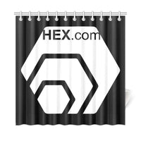 HexDotCom White1 Shower Curtain 72"x72"
