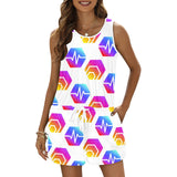 Hex Pulse Combo All Over Print Vest Short Jumpsuit