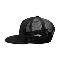 Pulse Logo Black Hip Hop Flat Brim Cap