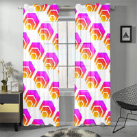 Hex Gauze Curtain 28"x84" (Two Pieces)
