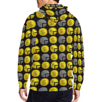 IM ALL 3 BLK Men's All Over Print Full Zip Hoodie