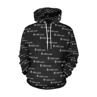 HEXdotcom Combo Grey Black Men's All Over Print Hoodie