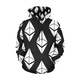 Ethereums Black Men's All Over Print Hoodie