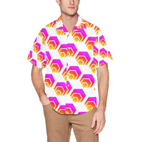 Hex Men's All Over Print Hawaiian Shirt With Chest Pocket