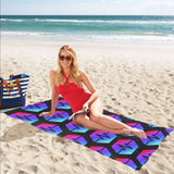 Pulse Black Beach Mat 32" x 71"