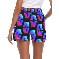 Pulse Black Women's Casual Beach Board Shorts