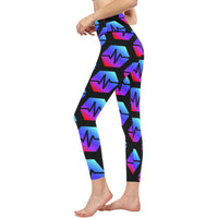 Pulse Black Women's High-Waisted Leggings