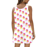 Hex Color Dot Com All Over Print Vest Short Jumpsuit