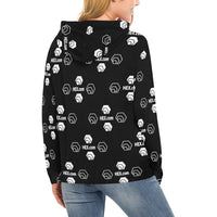 Hex Dot Com White Women's All Over Print Hoodie