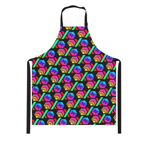 Hex PulseX Pulse Black All Over Print Adjustable Apron for Men