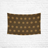 Hex Brown & Tan Wall Tapestry 60"(W) x 40"(H)