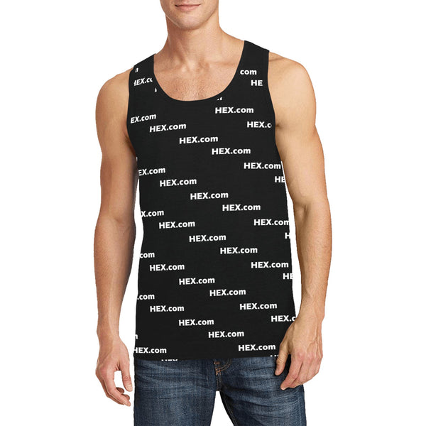 HEXdotcom White Men's All Over Print Tank Top