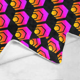Hex Black Ultra-Soft Micro Fleece Blanket 50" x 60" - Crypto Wearz