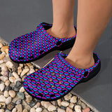 Pulses Small Black Custom Print Adults Clogs