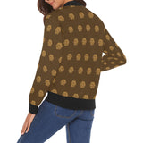 Hex Brown & Tan Women's All Over Print Casual Jacket