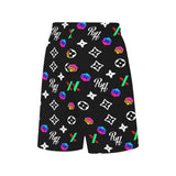 RH HPX Color White All Over Print Basketball Shorts With Pockets