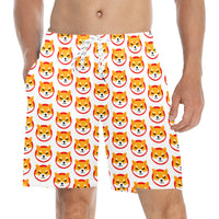 Shiba Inu Men's Mid-Length Beach Shorts