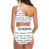 Hedron Combo Women's One Shoulder Bikini Set