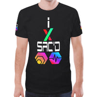 I Sac'd Stacked Men's All Over Print Mesh T-shirt