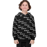 HEXdotcom Combo White Big Boys' Long Sleeve Hoodie