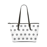 Hex Grey Leather Tote Bag