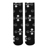 Hex Dot Com White Men's Custom Socks