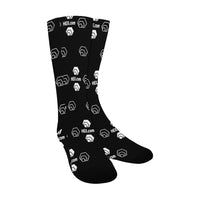 Hex Dot Com White Men's Custom Socks