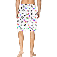 RH HPX Color Black All Over Print Basketball Shorts With Pockets