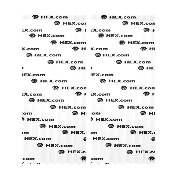 HEXdotcom Combo Gauze Curtain 28"x95" (Two Pieces)