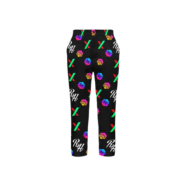RH HPX White Men's All Over Print Casual Trousers