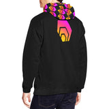 Hex Logo Black Special Edition Men's All Over Print Hoodie
