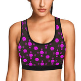 5555 Pink Women's All Over Print Sports Bra