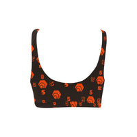 5555 Orange Sport Bikini Top
