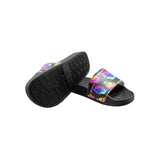 Hex Pulse TEXT Black Kid's Slide Sandals